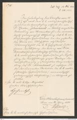 k.k. naturhistorisches Hofmuseum, Intendanzakten 1885-1896 (Hauer), Aktenzahl Z.210/1888, Seite 1